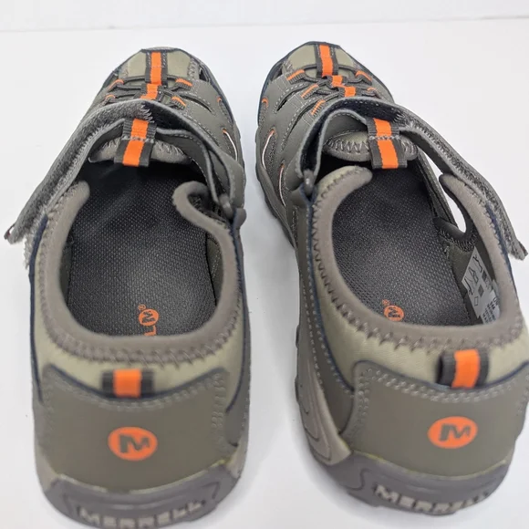Merrell Hydro H2O Sandals Boy's Size 5 Gray & Orange - Picture 10 of 14